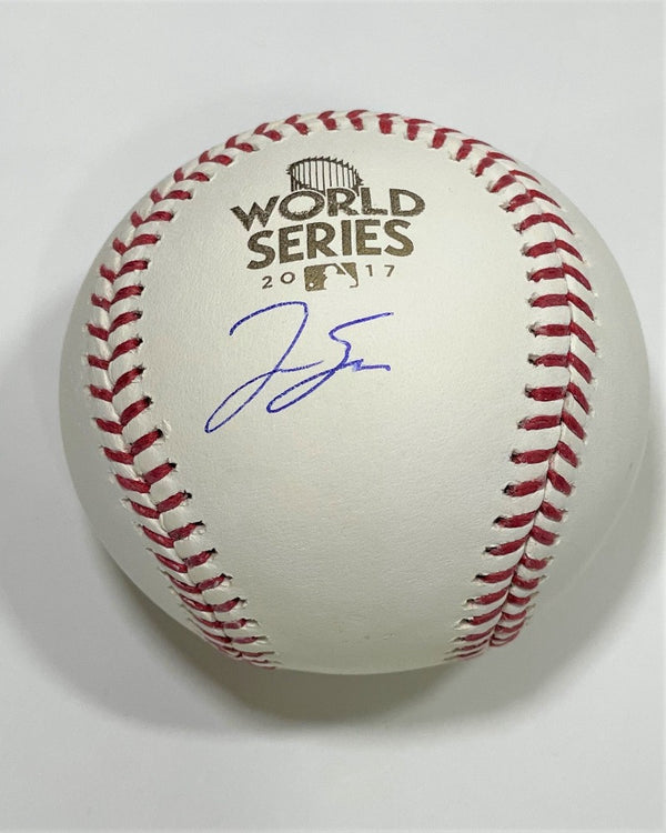 George Springer 17 WS MVP Autographed Official 2017 World Series