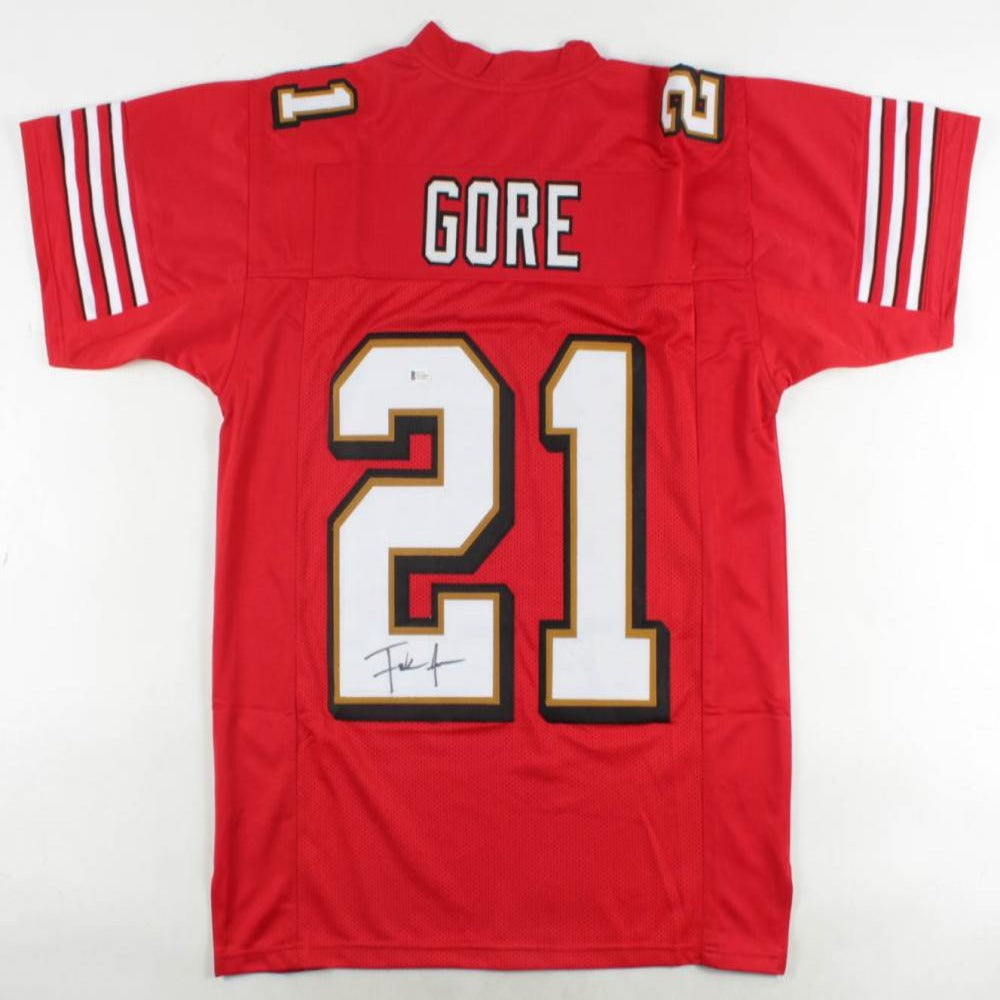 Frank Gore Signed Jersey (Beckett COA)