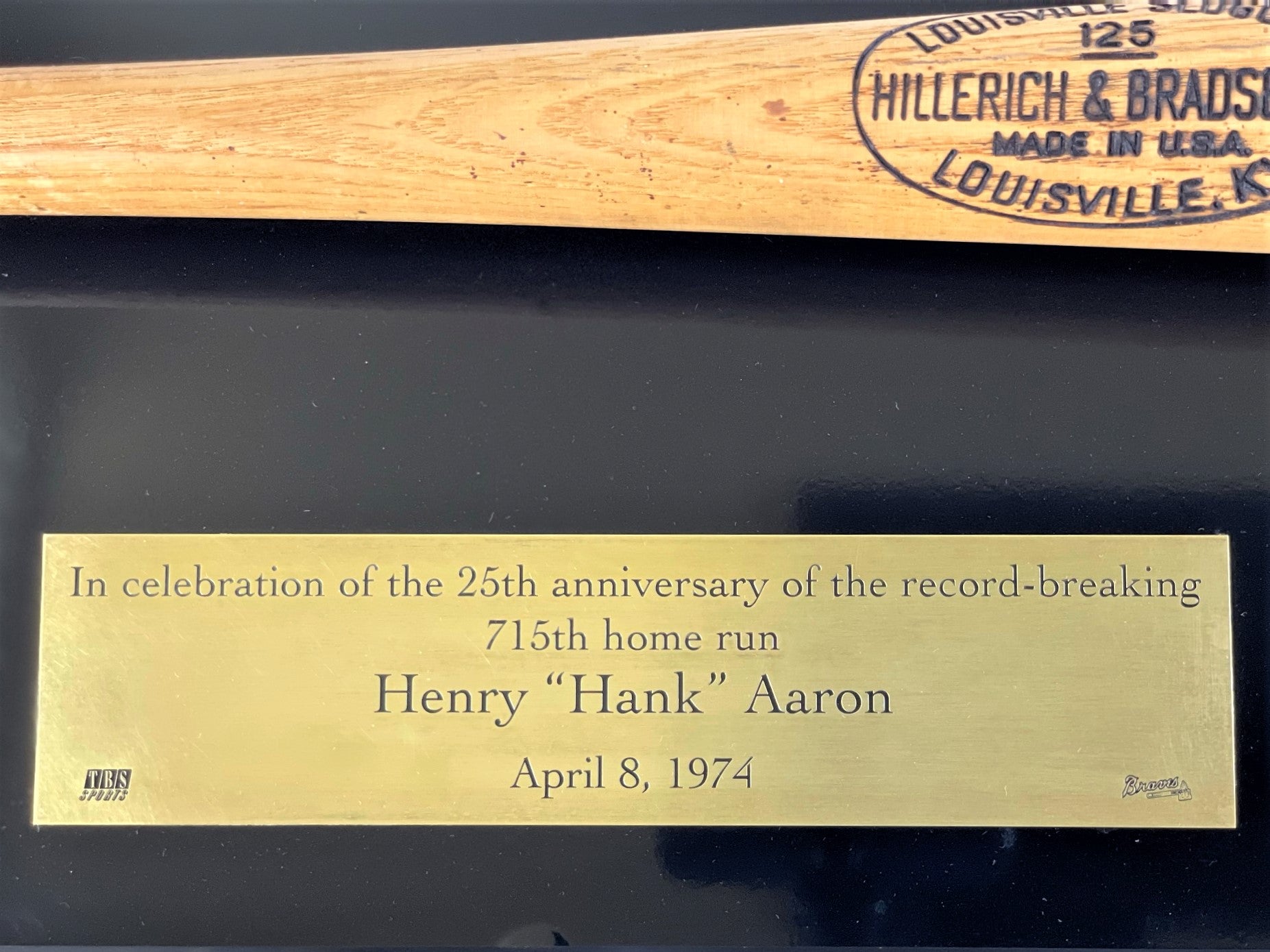 Hank Aaron Signed Louisville Slugger Bat