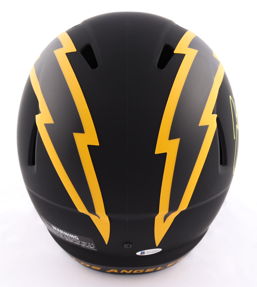 Justin Herbert Autographed Chargers Lunar Speed Rep Helmet 