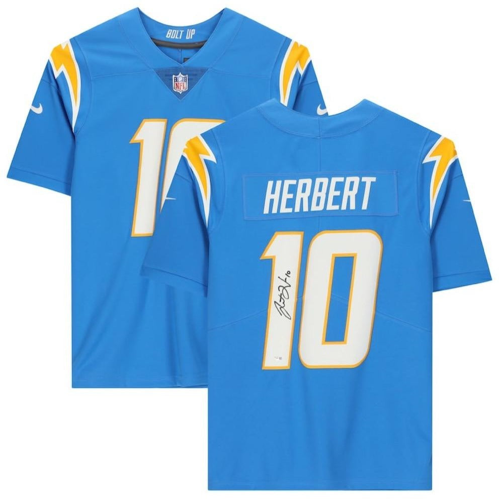 Justin Herbert Signed Los Angeles Chargers Nike NFL Limited Jersey (Beckett Witness Certified)