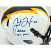 Justin Herbert Signed LA Chargers Lunar Eclipse F/S Speed Helmet &quot;2020 NFL ROY&quot;