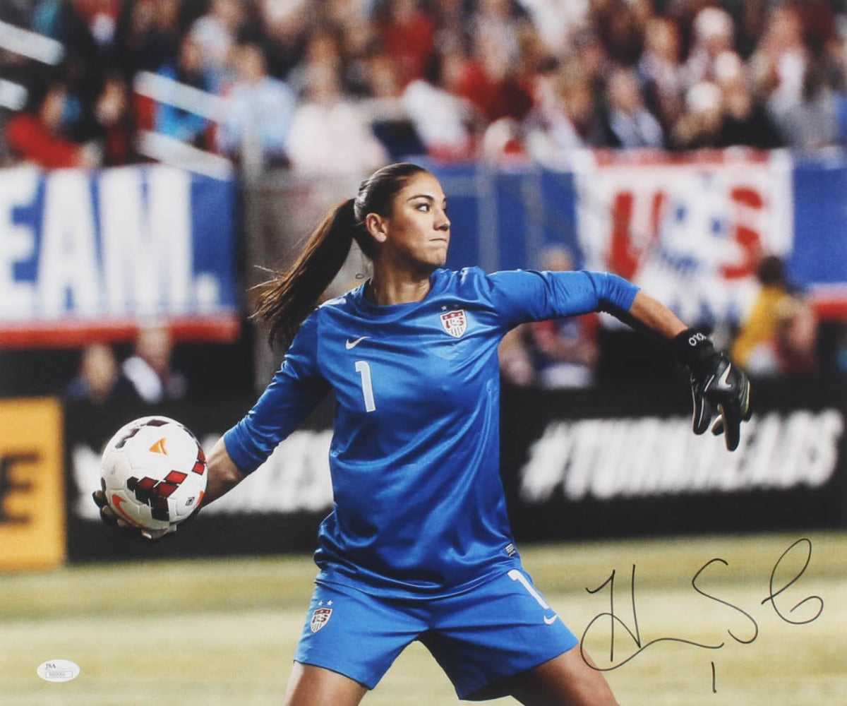 Hope Solo Signed Team USA 16x20 Photo (JSA COA)
