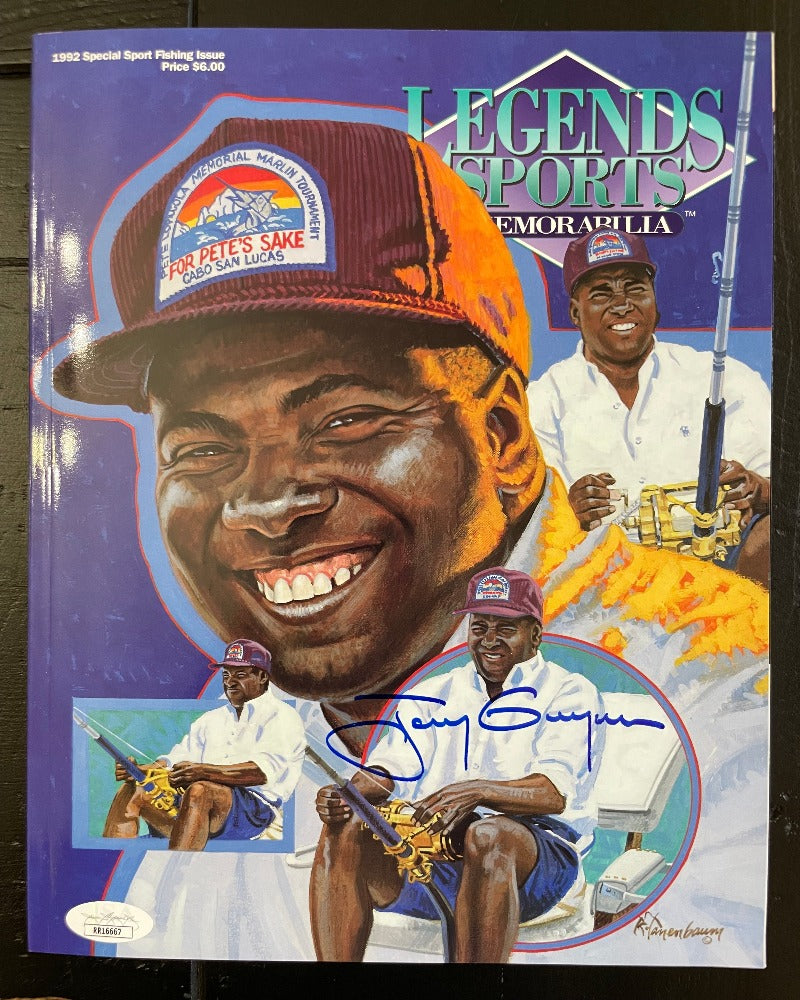 Tony Gwynn Signed 1992 Legends Sports Special Edition Fishing Issue