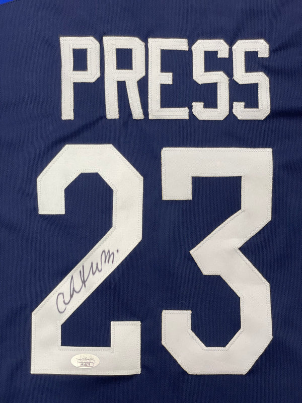 Christen Press Signed White Team USA Soccer Jersey (Black Numbers)