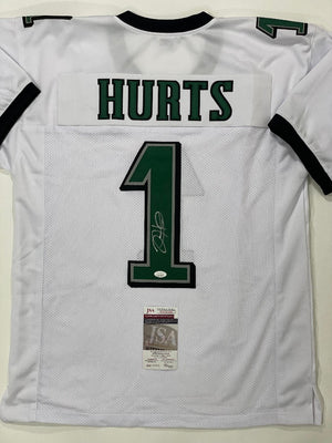 Jalen Hurts Signed White Jersey (JSA) – GSSM