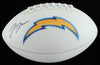 J.C. Jackson Signed L. A. Chargers Official NFL Logo Football (JSA)