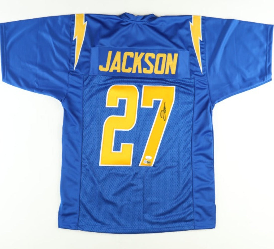 J.C. Jackson Signed Blue Jersey