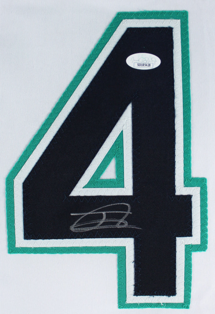 Framed Autographed/Signed Julio Rodriguez 33x42 Seattle White Baseball  Jersey JSA COA - Hall of Fame Sports Memorabilia