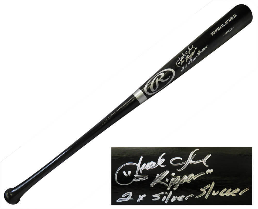 Jack Clark Signed Rawlings Pro Black Baseball Bat with "Ripper, 2x Silver Slugger" Inscription  (JSA)