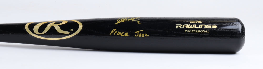 Jazz Chisolm Jr. Signed Rawlings Baseball Bat Inscribed &quot;Prince Jazz&quot; (JSA)