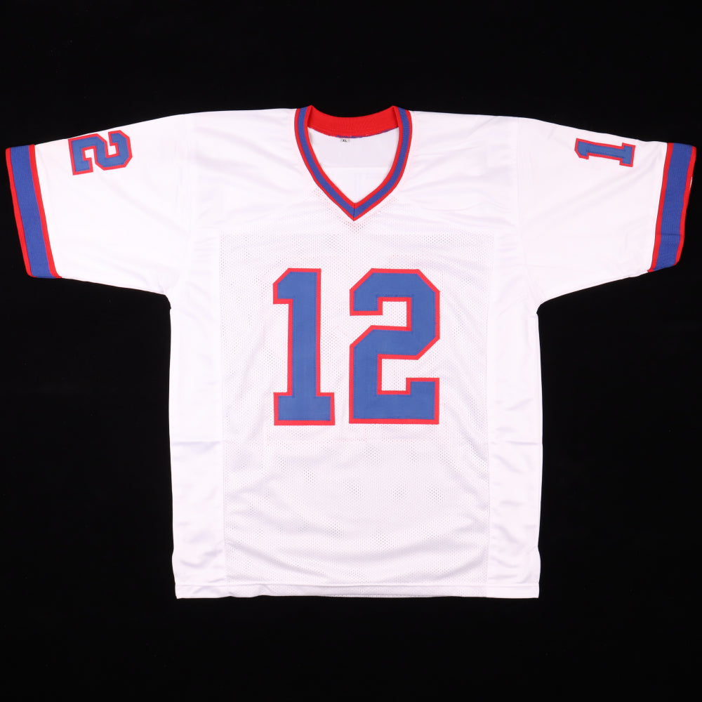 Jim Kelly Signed White Jersey (Beckett)