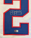 Jim Kelly Signed White Jersey (Beckett)