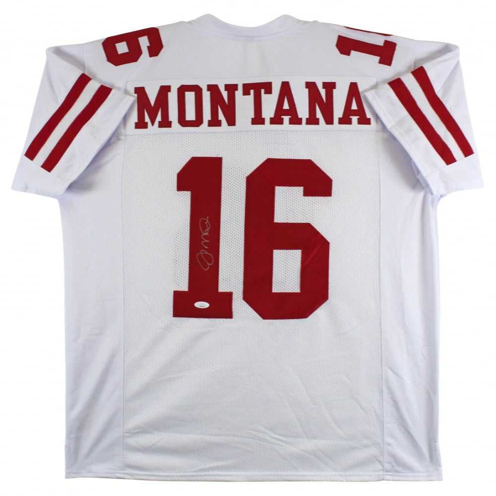 Joe Montana Signed White Jersey (JSA)