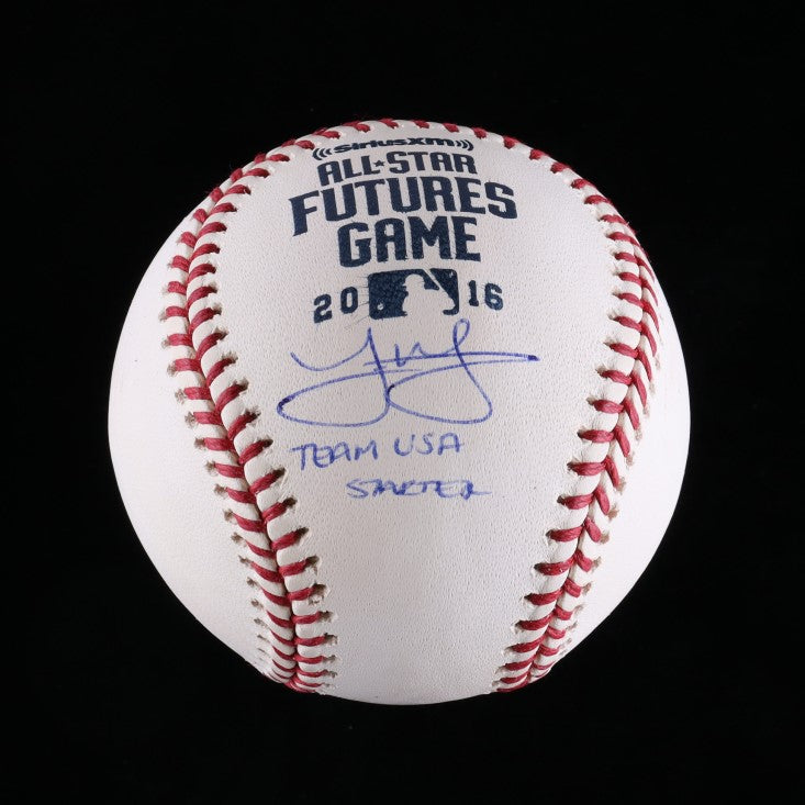 Shop Fernando Tatis Jr. San Diego Padres Autographed Official MLB 2018 All  Star Futures Logo Game Baseball