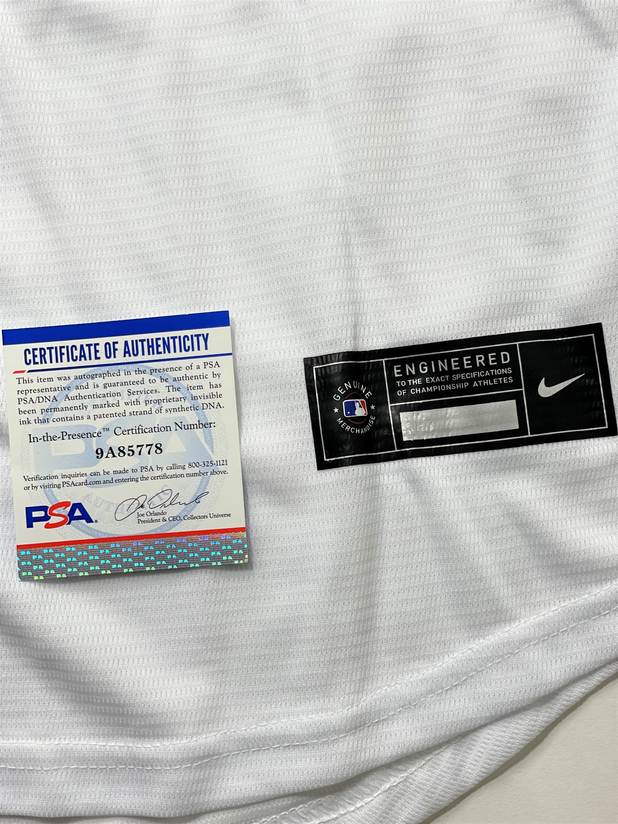 Jonathan India Signed Nike Reds Jersey Inscribed &quot;2021 NL ROY&quot; (PSA &amp; India)