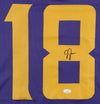 Justin Jefferson Signed Purple/Yellow Jersey (JSA)
