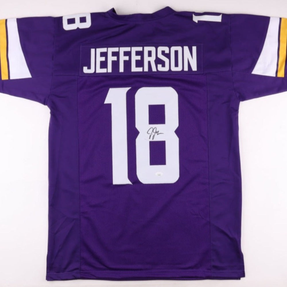 Justin Jefferson Signed Purple Jersey (2) (JSA) – GSSM