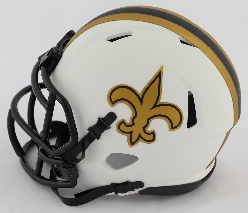 Alvin Kamara New Orleans Saints Autographed Riddell Lunar Eclipse Speed  Authentic Helmet