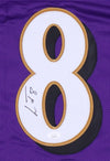 Lamar Jackson Signed Purple Jersey (2) (JSA)