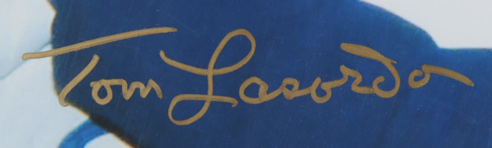 Tommy Lasorda Autographed & Framed White Los Angeles Dodgers PSA COA