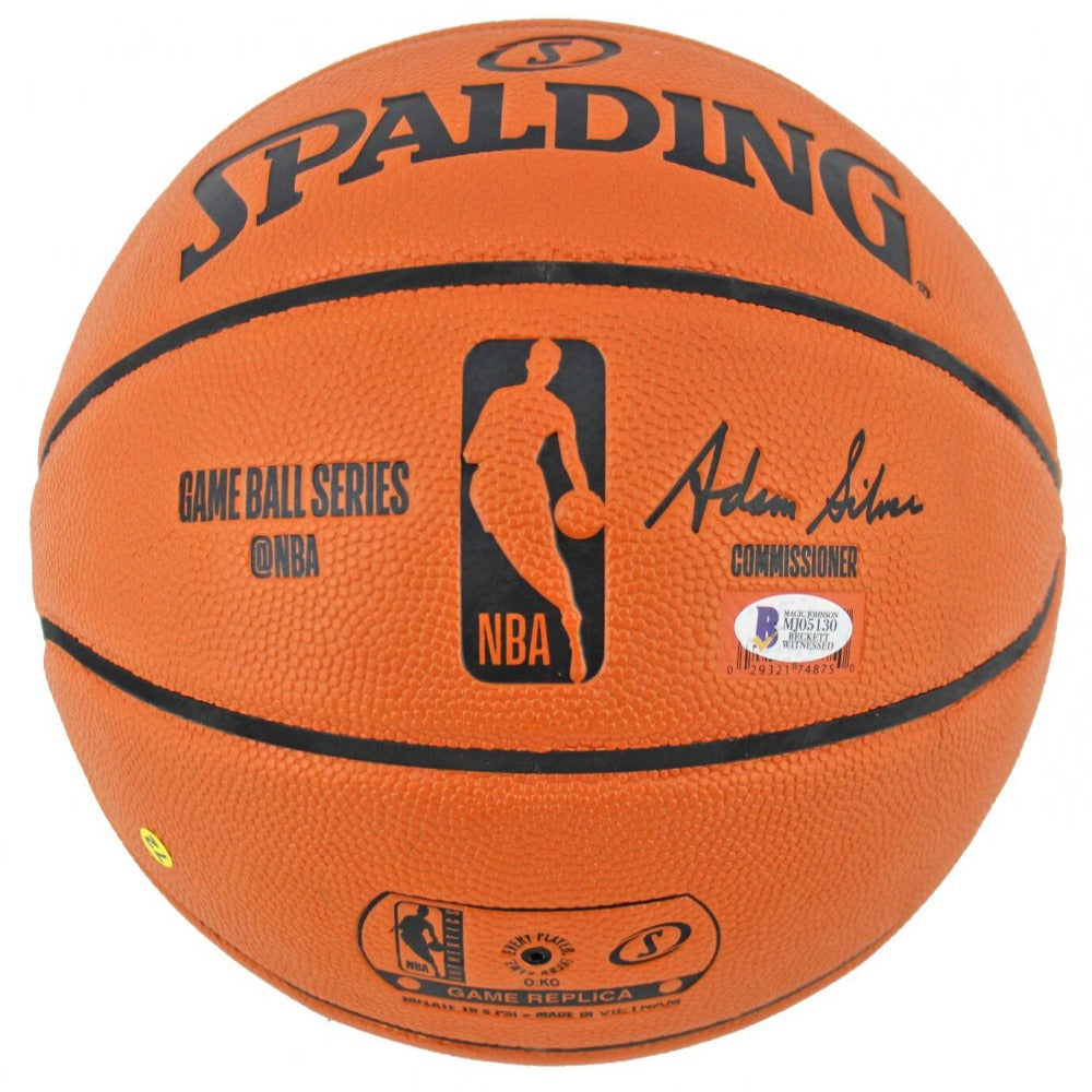 Magic Johnson Signed NBA Game Ball Series Basketball (Johnson)