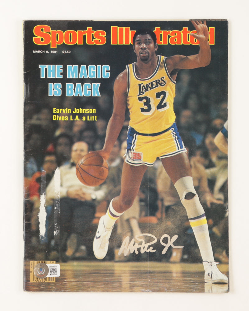 Magic Johnson Signed 1981 "Sports Illustrated" Magazine (Johnson)