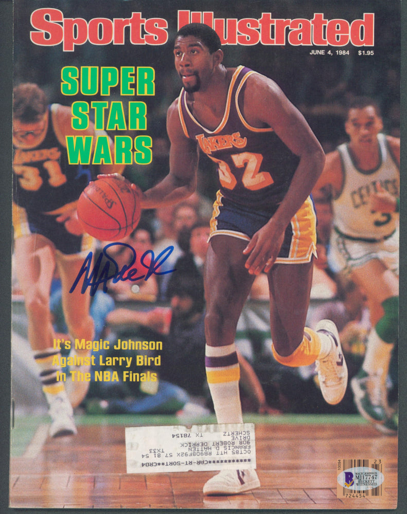 Magic Johnson Signed 1984 Sports Illustrated Magazine (Johnson)