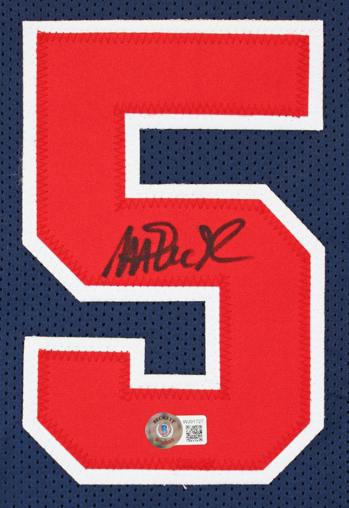 Magic Johnson Signed Team USA Blue Jersey