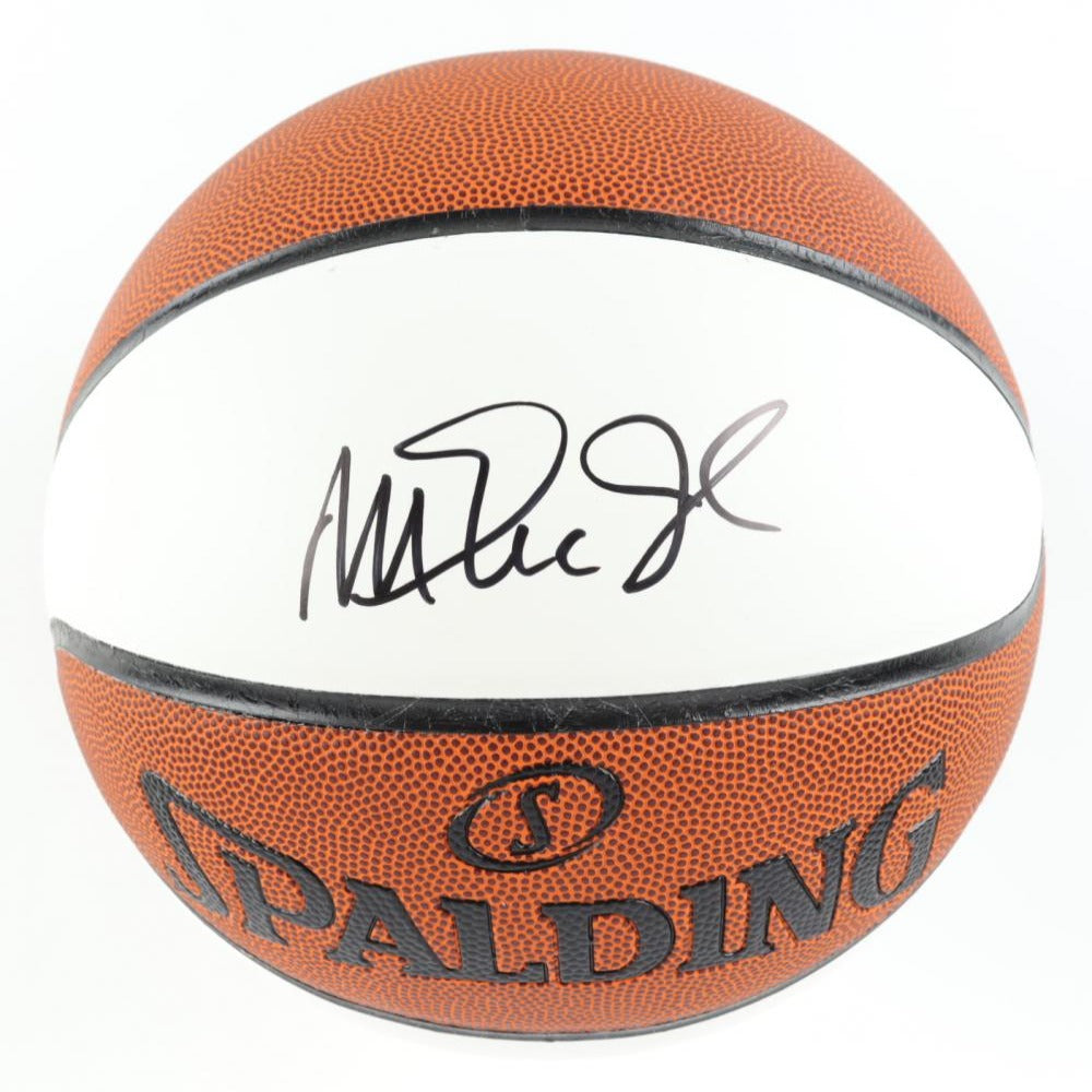 NBA Miami Heat Power Forward James Johnson 16 Signed Autographed Spalding  White Panel Basketball JSA - Sinbad Sports Store