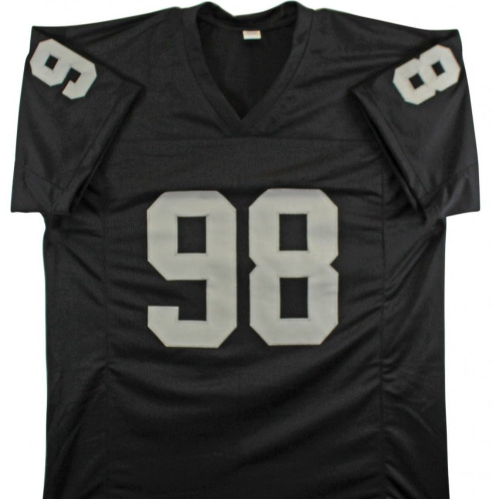 Maxx Crosby Signed Black/Gray Jersey (JSA)