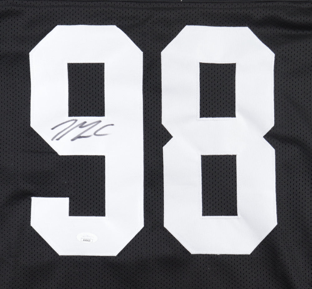 Maxx Crosby Signed Black/White Jersey (JSA)