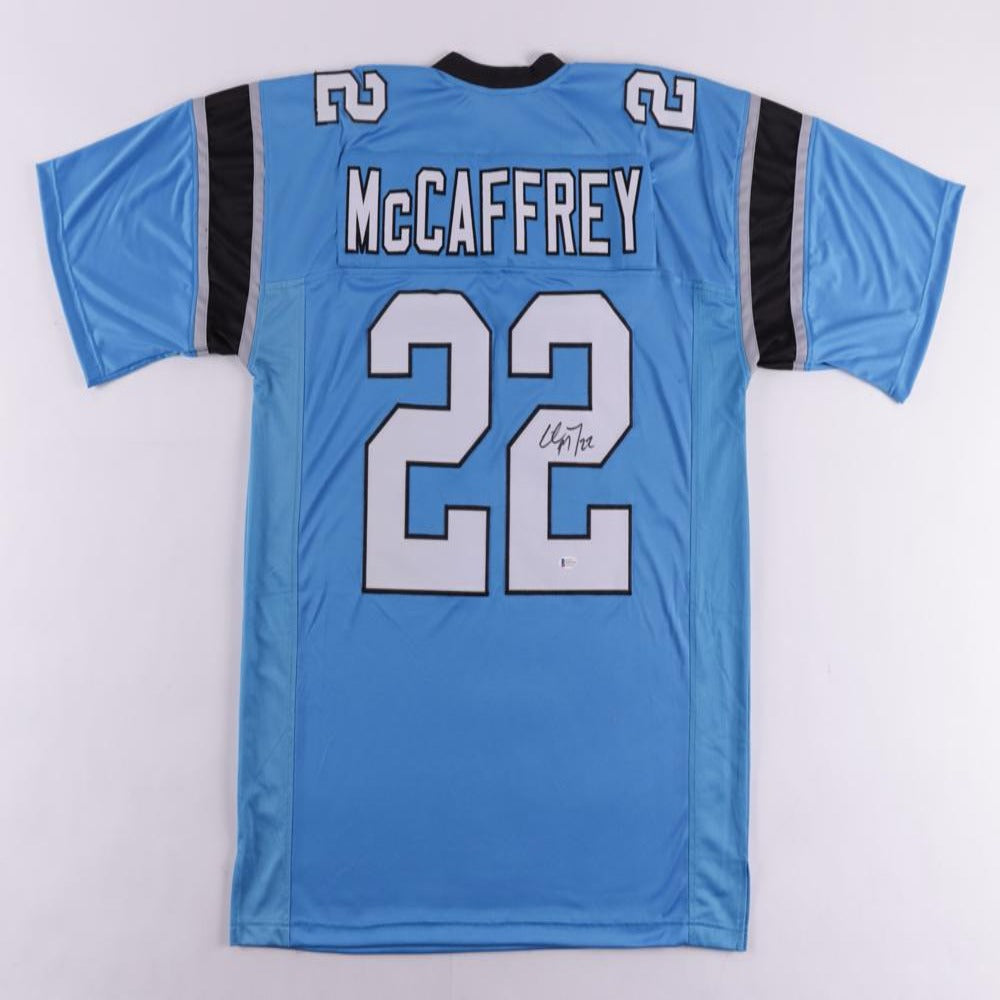 Christian McCaffrey Signed Jersey (Beckett COA)