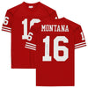 Joe Montana San Francisco 49ers Fanatics Autographed Mitchell &amp; Ness Red Authentic Jersey