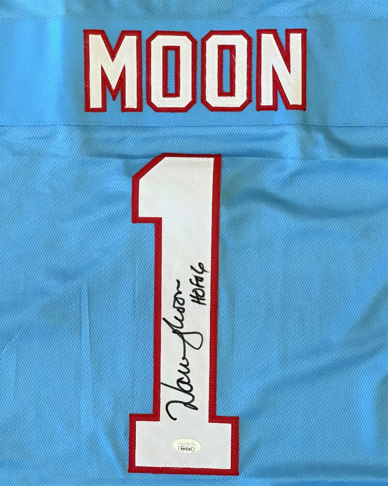 Houston Oilers Warren Moon Autographed Signed Inscribed Jersey Jsa Coa