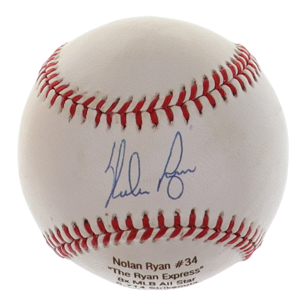 Nolan Ryan HOF Autographed/Inscribed Baseball Jersey Houston