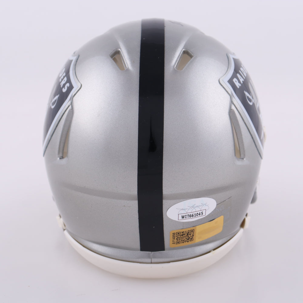 Denzel Perryman Signed Raiders Flash Alternate Speed Mini Helmet – GSSM