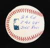 Pete Rose Signed OML Baseball with Career Stat Inscriptions (Rose)