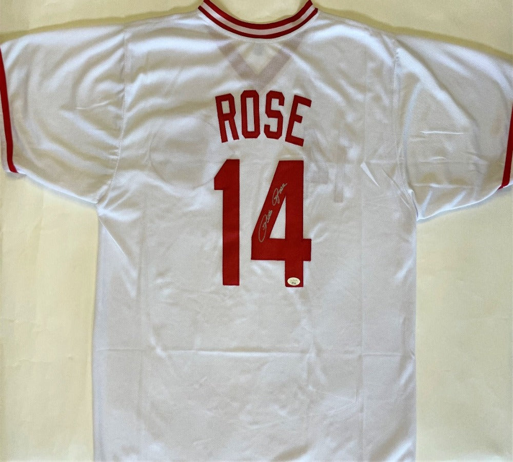 Pete Rose Signed Jersey (2) (JSA)