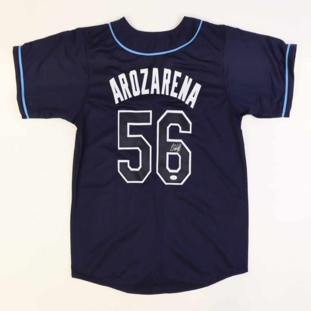 Randy Arozarena Signed Blue Jersey (JSA)