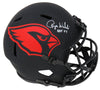Roger Wehrli signed Cardinals Eclipse black matte Riddell full size speed replica helmet with &#39;HOF 07&#39; inscription.