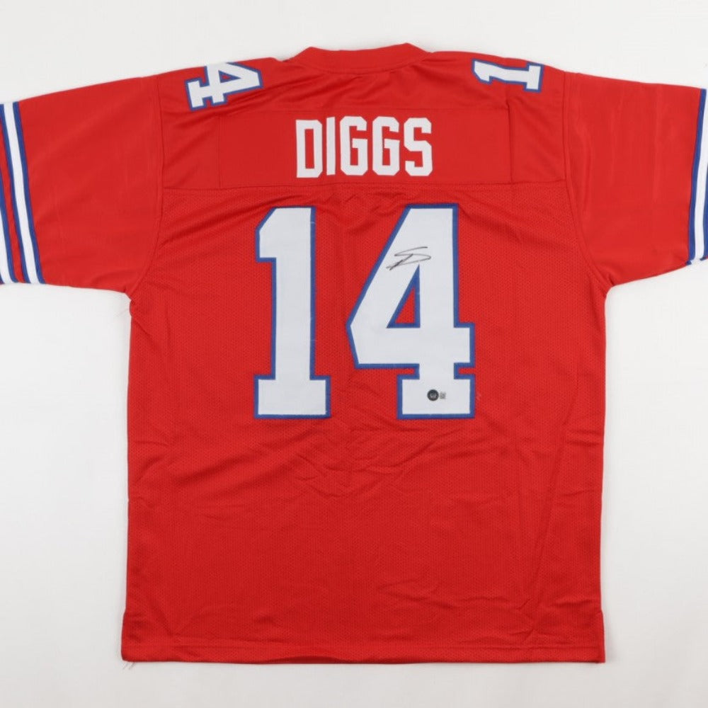 Stefon Diggs Signed Red Jersey (Beckett)