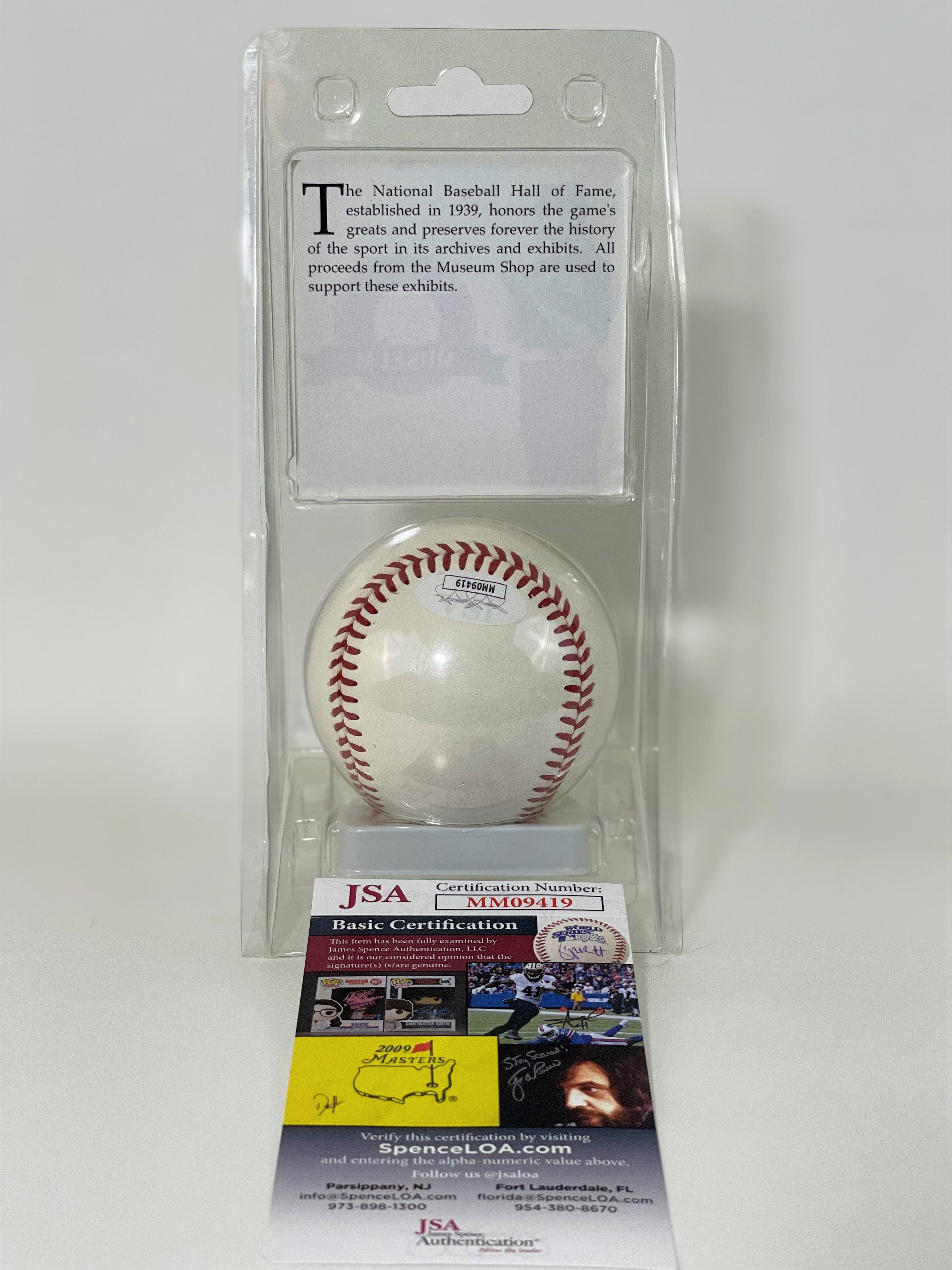 Tony Gwynn Signed Hall of Fame Logo Baseball (JSA COA) – GSSM