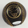 Fernando Tatis Jr. Signed Hand-Painted OML Black Leather Baseball (1)