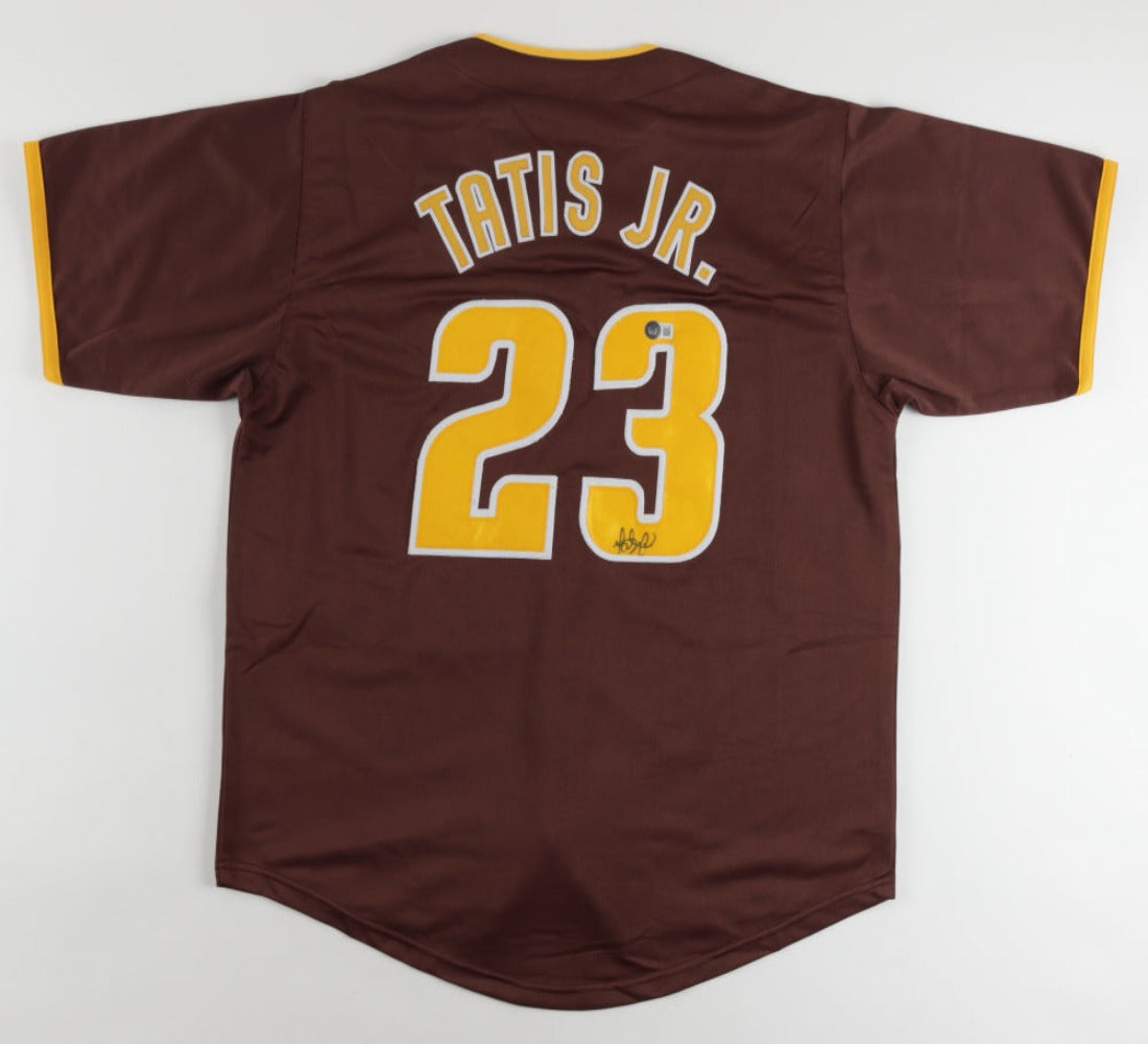 Fernando Tatis Jr. Signed Brown Jersey (1) (Beckett)
