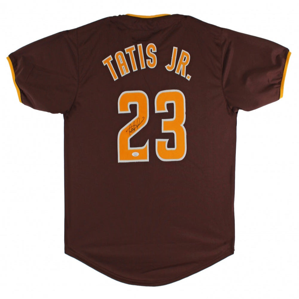 Fernando Tatis Jr. Signed Brown Jersey (2) (JSA)