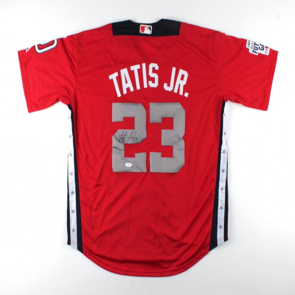 Fernando Tatis Jr. Signed 2018 All-Star Futures Game World Jersey (JSA COA)