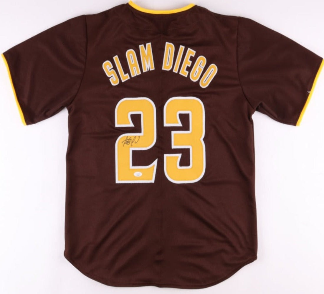 Fernando Tatis Jr. Signed Brown "Slam Diego" Jersey (JSA)