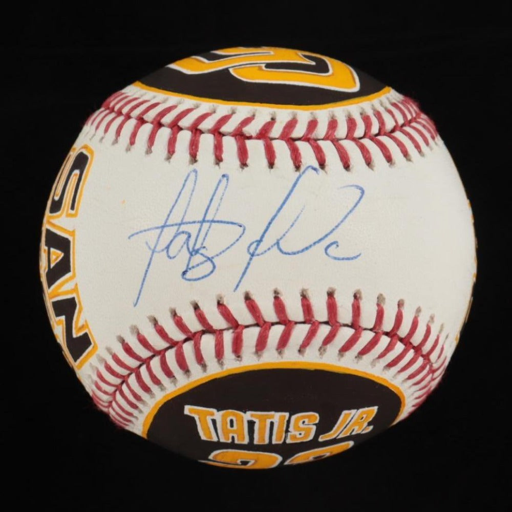Fernando Tatis Jr Autographed Black Official MLB Baseball - JSA COA