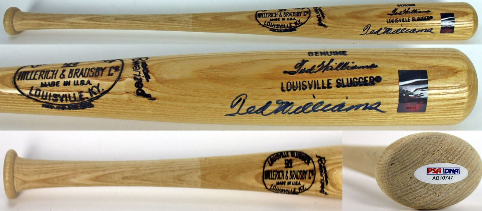 Ted Williams Signed H&B Louisville Slugger Bat (PSA/DNA COA)